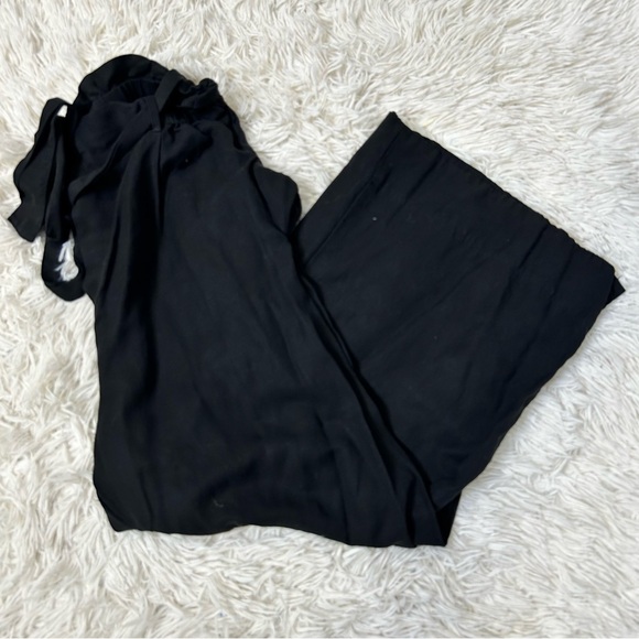 ◾️Melissa Nepton Wide Leg Paper Bag Tie Waist Cropped Pants - Picture 5 of 7